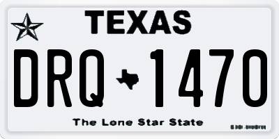 TX license plate DRQ1470