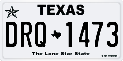TX license plate DRQ1473