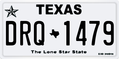 TX license plate DRQ1479