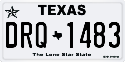 TX license plate DRQ1483