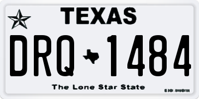 TX license plate DRQ1484