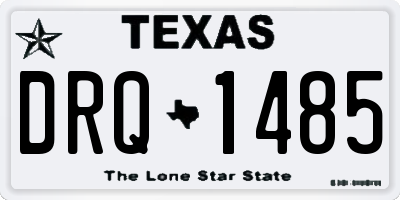 TX license plate DRQ1485