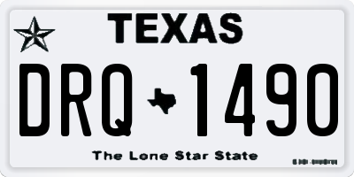 TX license plate DRQ1490