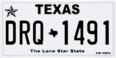 TX license plate DRQ1491