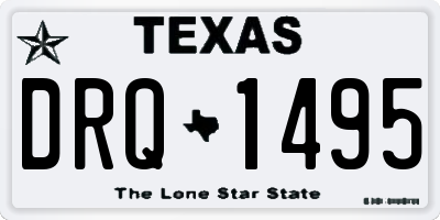 TX license plate DRQ1495