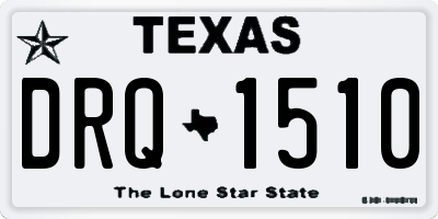 TX license plate DRQ1510