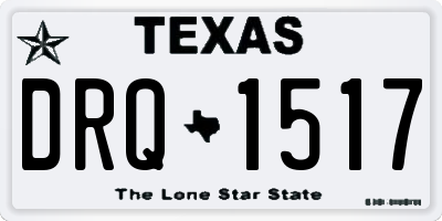 TX license plate DRQ1517