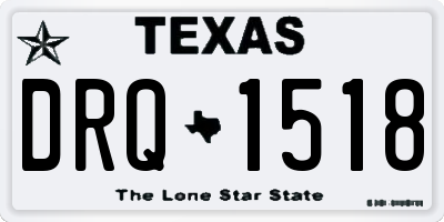TX license plate DRQ1518