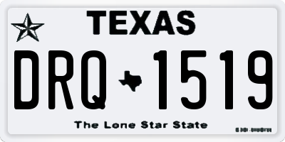 TX license plate DRQ1519