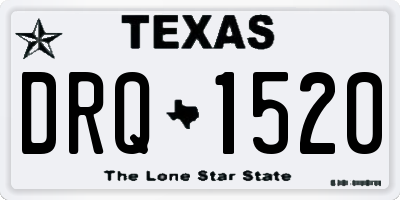 TX license plate DRQ1520