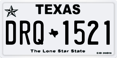 TX license plate DRQ1521