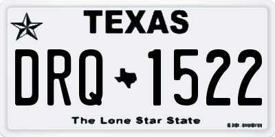 TX license plate DRQ1522