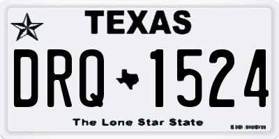 TX license plate DRQ1524