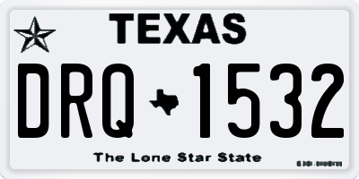 TX license plate DRQ1532
