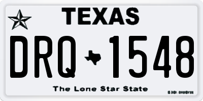 TX license plate DRQ1548