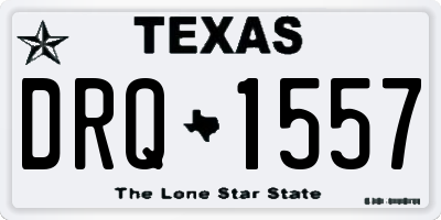 TX license plate DRQ1557