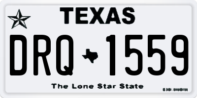 TX license plate DRQ1559