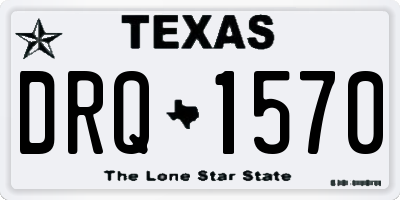 TX license plate DRQ1570