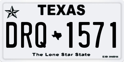 TX license plate DRQ1571