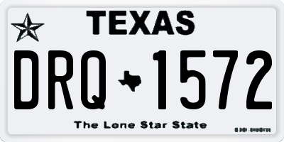 TX license plate DRQ1572