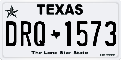 TX license plate DRQ1573