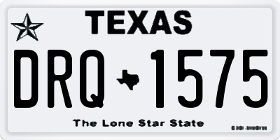 TX license plate DRQ1575