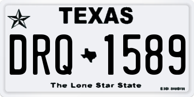 TX license plate DRQ1589