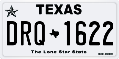 TX license plate DRQ1622
