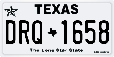 TX license plate DRQ1658