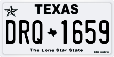TX license plate DRQ1659