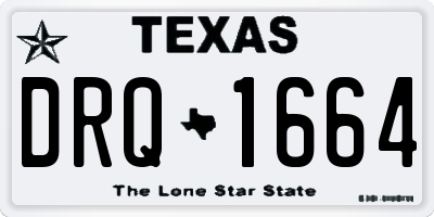 TX license plate DRQ1664