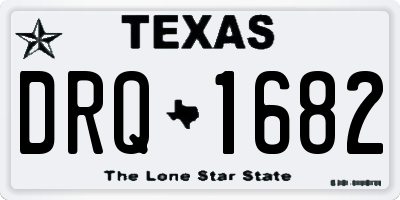 TX license plate DRQ1682