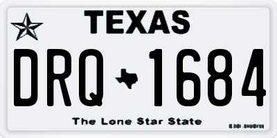 TX license plate DRQ1684