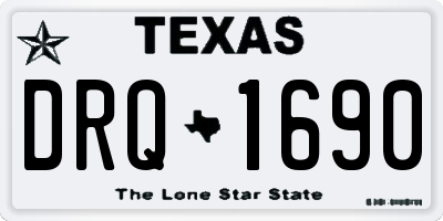 TX license plate DRQ1690