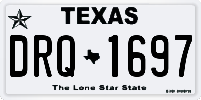 TX license plate DRQ1697