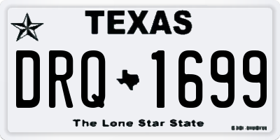 TX license plate DRQ1699