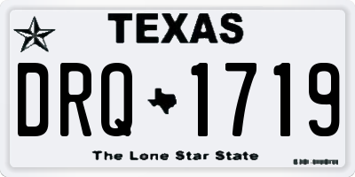 TX license plate DRQ1719