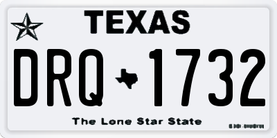 TX license plate DRQ1732
