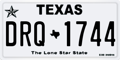 TX license plate DRQ1744