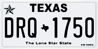 TX license plate DRQ1750