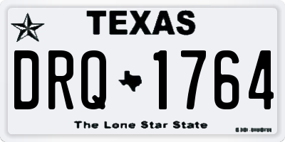 TX license plate DRQ1764