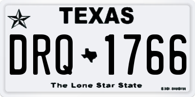 TX license plate DRQ1766