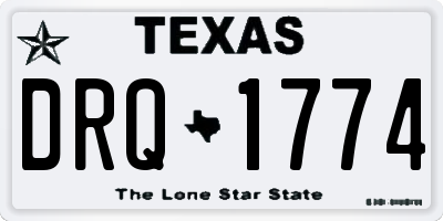 TX license plate DRQ1774
