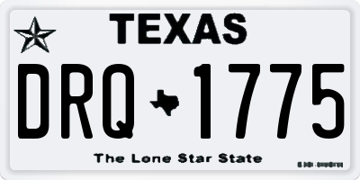TX license plate DRQ1775