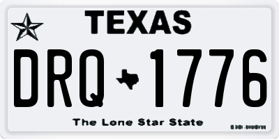 TX license plate DRQ1776