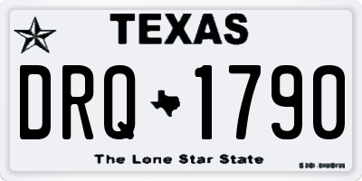 TX license plate DRQ1790