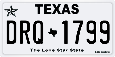 TX license plate DRQ1799