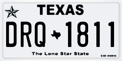 TX license plate DRQ1811