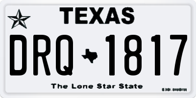 TX license plate DRQ1817