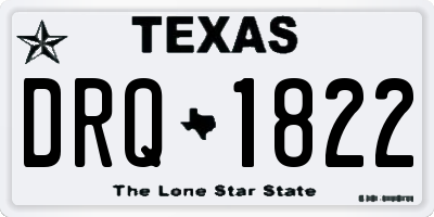 TX license plate DRQ1822